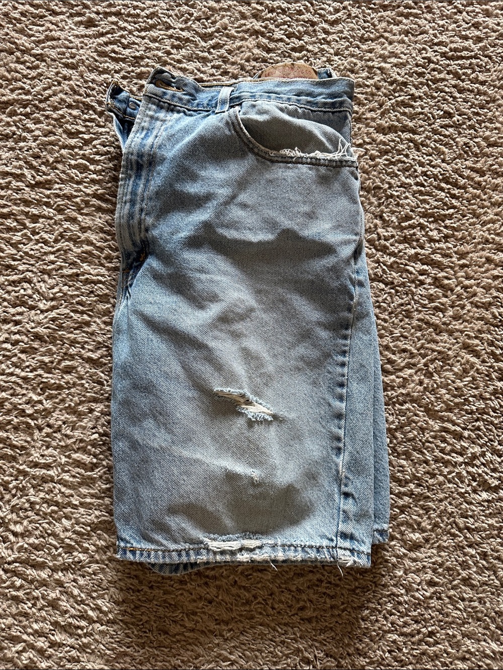 Levi’s Light Wash Denim Shorts